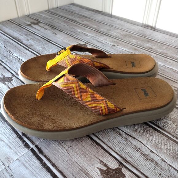 Teva Voya Flip-Flops in Cayambe Sunflower Women's 8 #1019040 - Picture 7 of 12